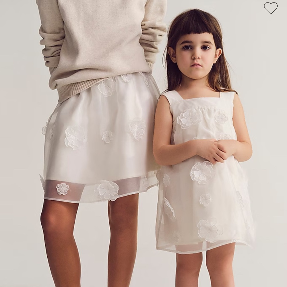 NWT JCrew Floral Appliqué Skirt